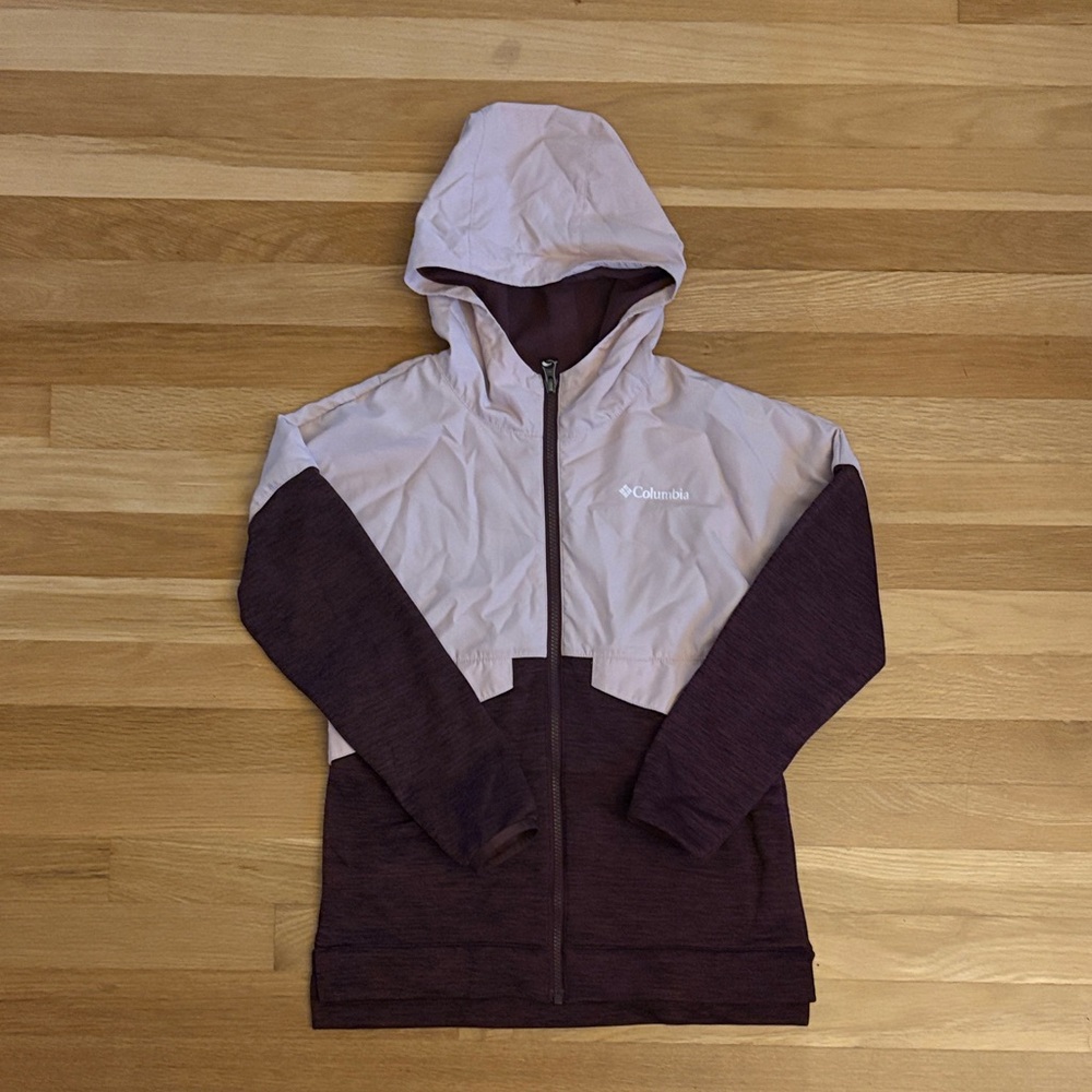 Columbia Light Pink and Velvet Hooded Jacket
